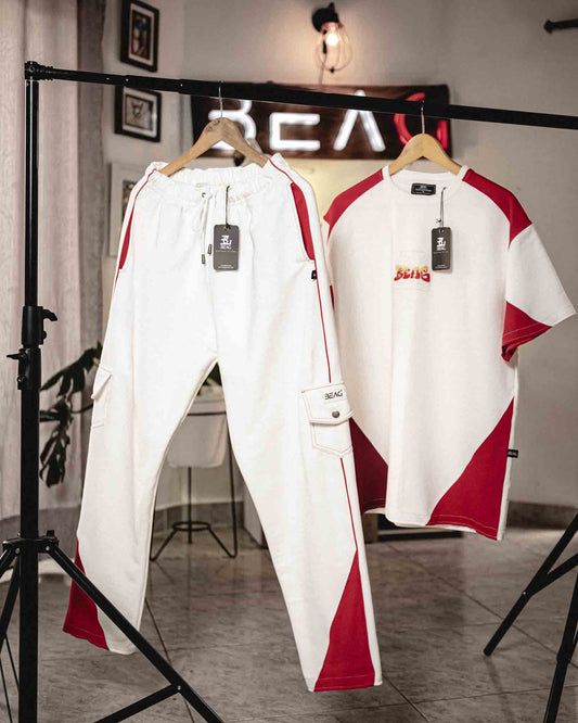 CONJUNTO BEAH WHITE-RED