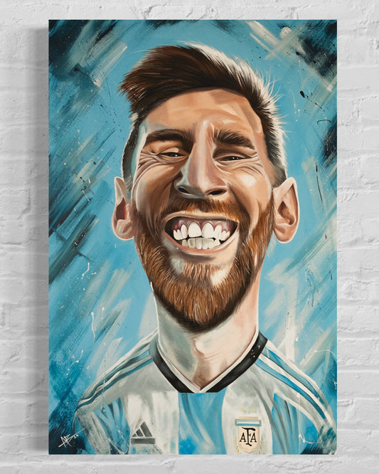 Obra de arte “MESSI, EL ROSTRO DE LA GLORIA”