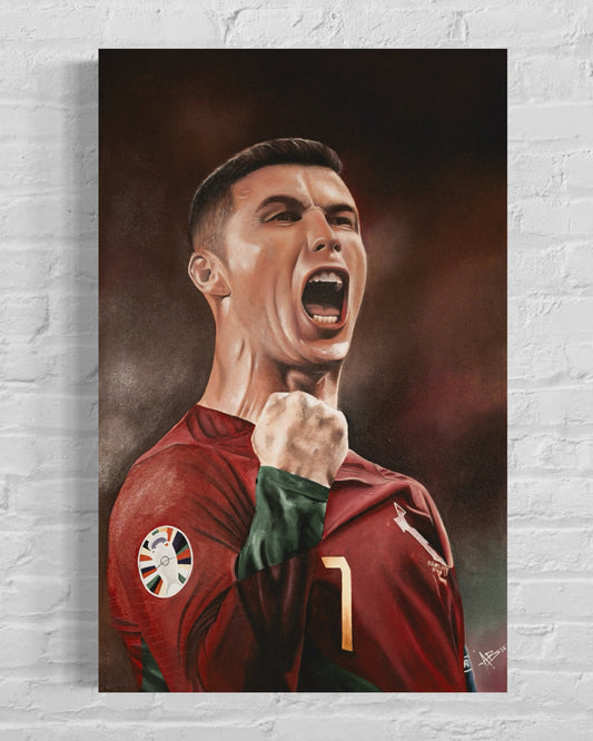 Obra de arte CR7 “EL GRITO DE LA GLORIA”